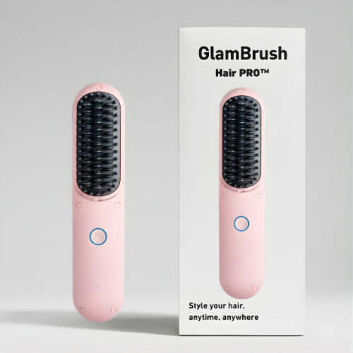 GlamBrush Pro™ - Glatt, Slett og Stylet på Minutter
