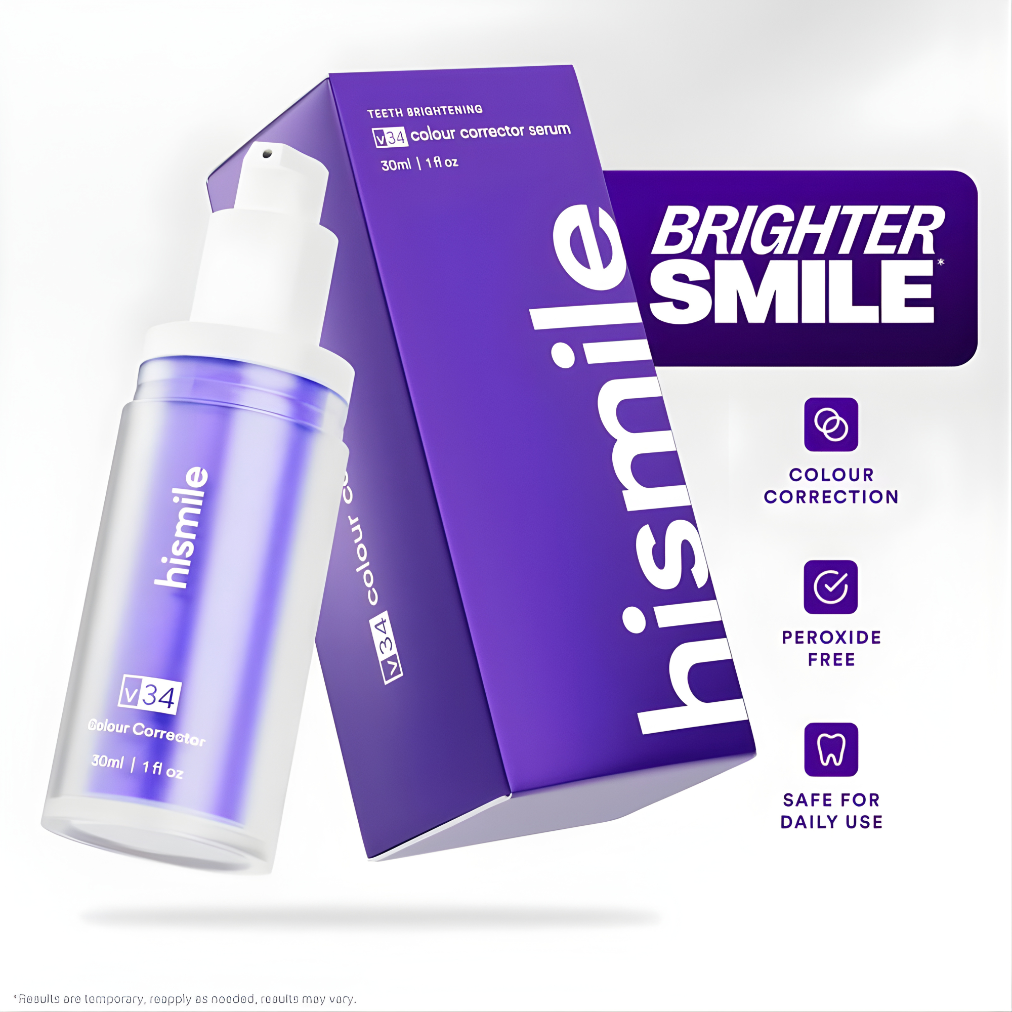 Color Corrector Serum – Instant Teeth Brightening Formula 💜 – Valcero
