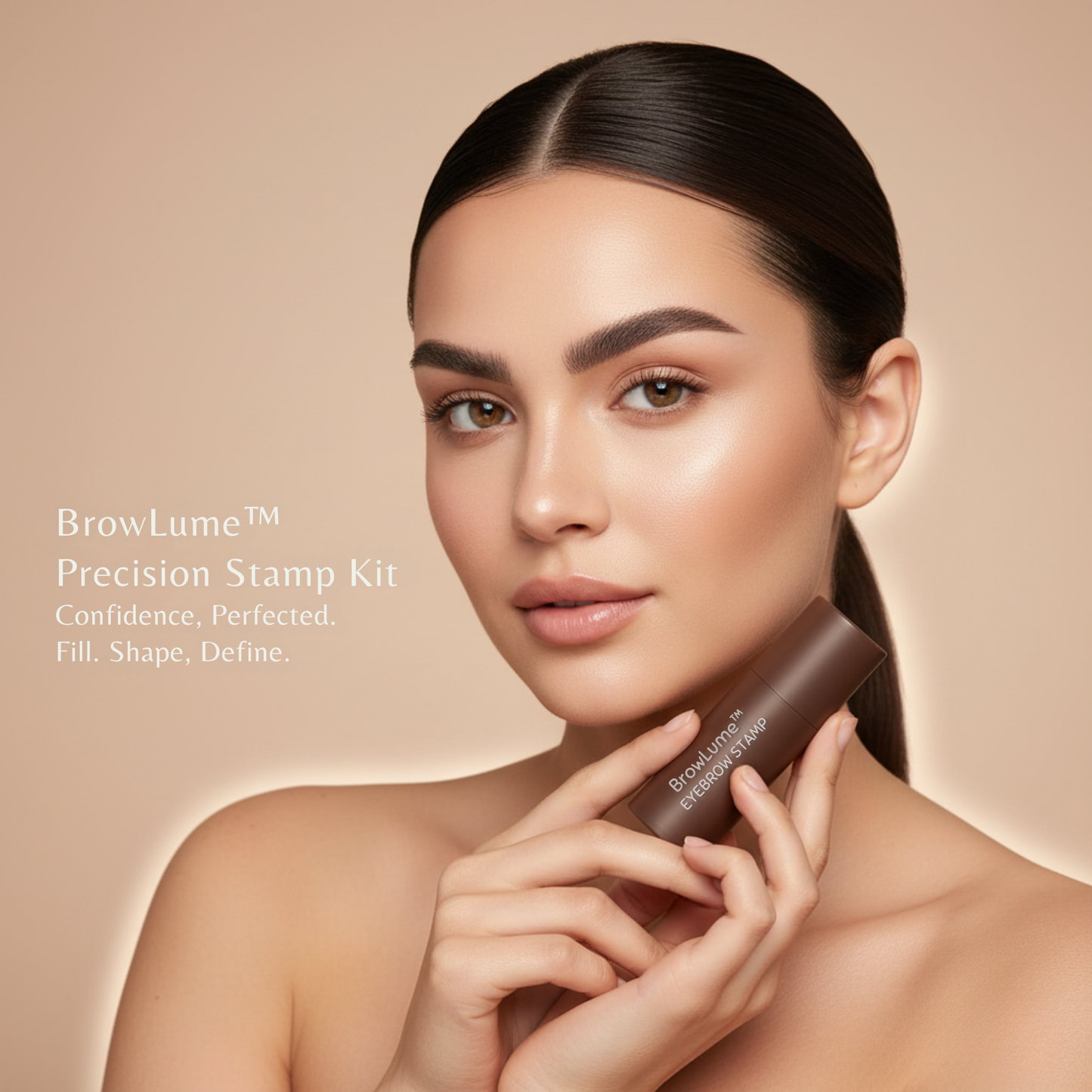 BrowLume™ Jednoduchá pečiatka na obočie + sada šablón pre dokonalé obočie
