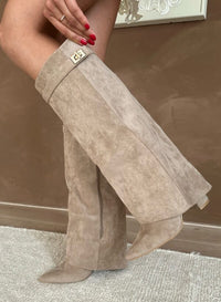 Beige - Wild Leer