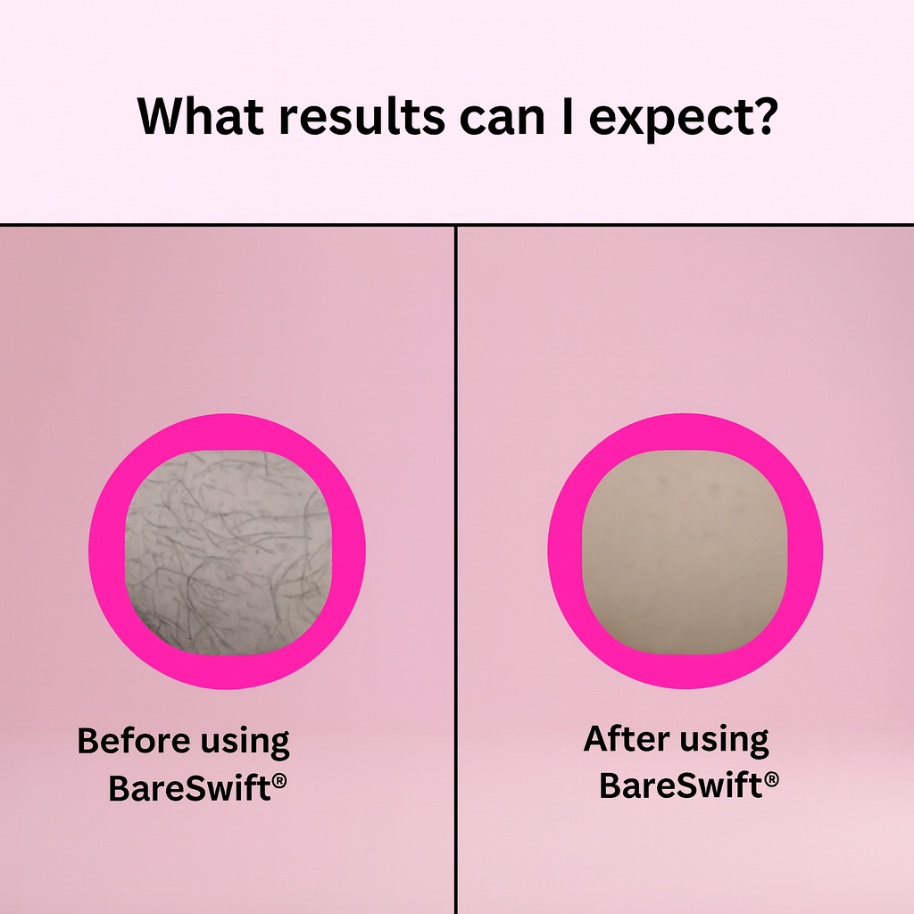 BareSwift - מסיר שיער קסום לפנים ולגוף