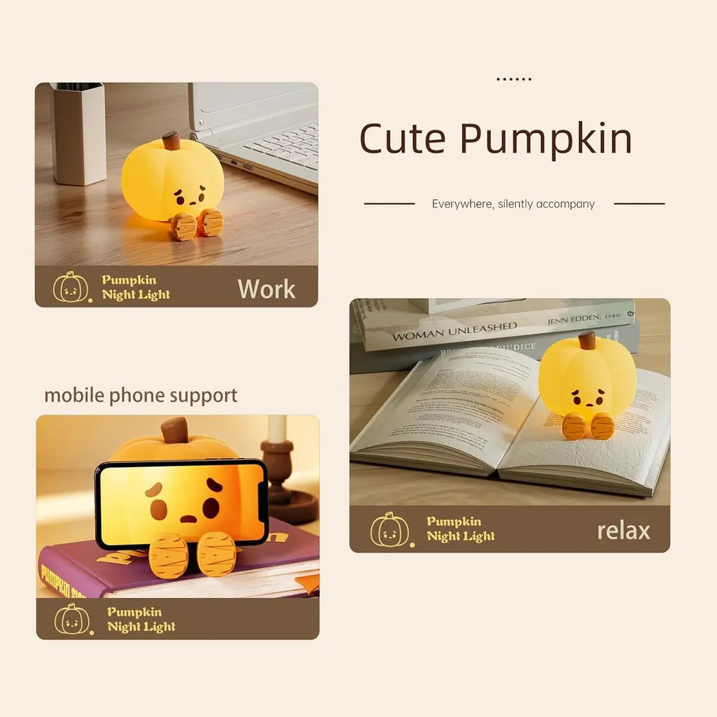 Squishy Halloween Pumpkin Lamp