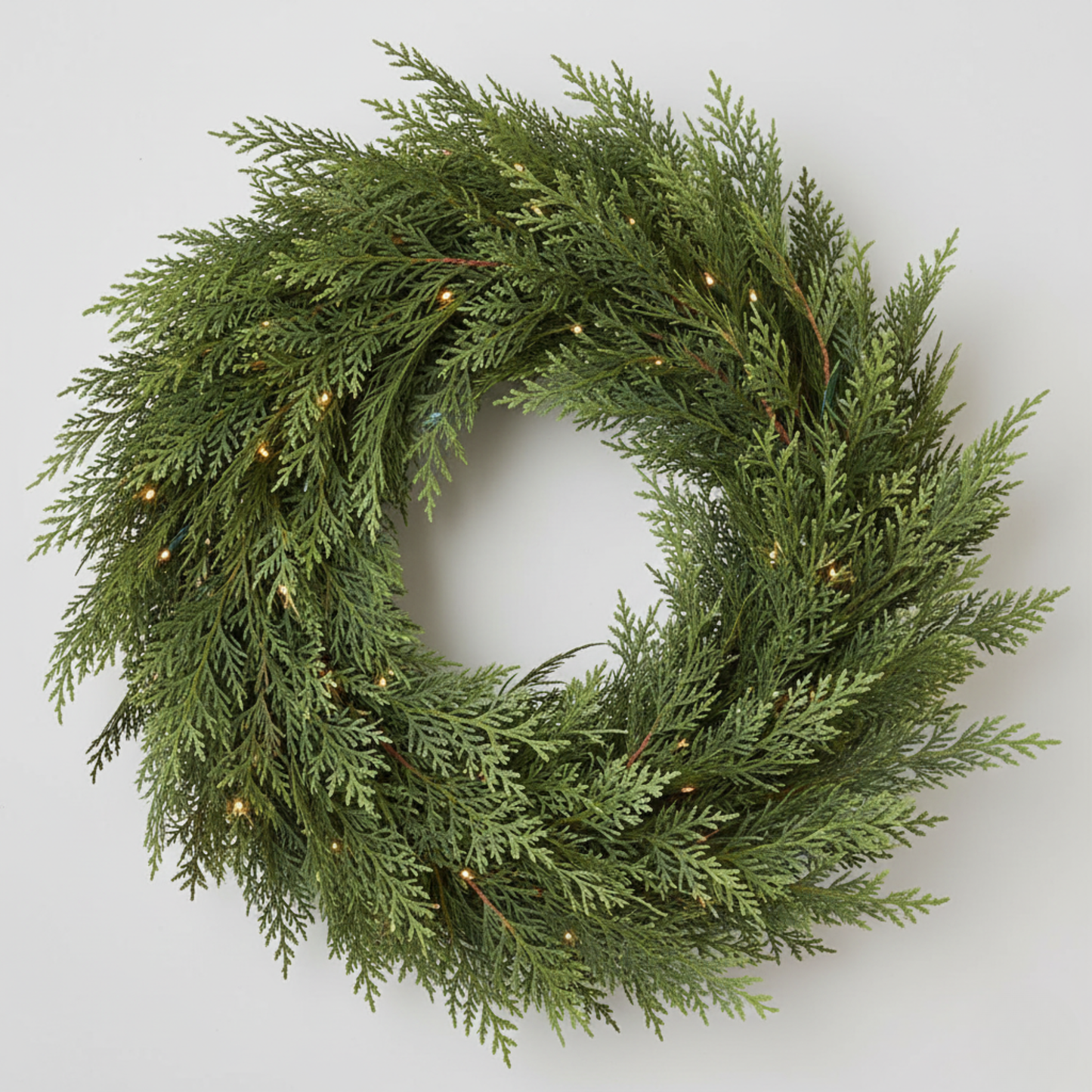 CedarGlow™ Premium Tjock Julgirlang (2 st - 6 ft)