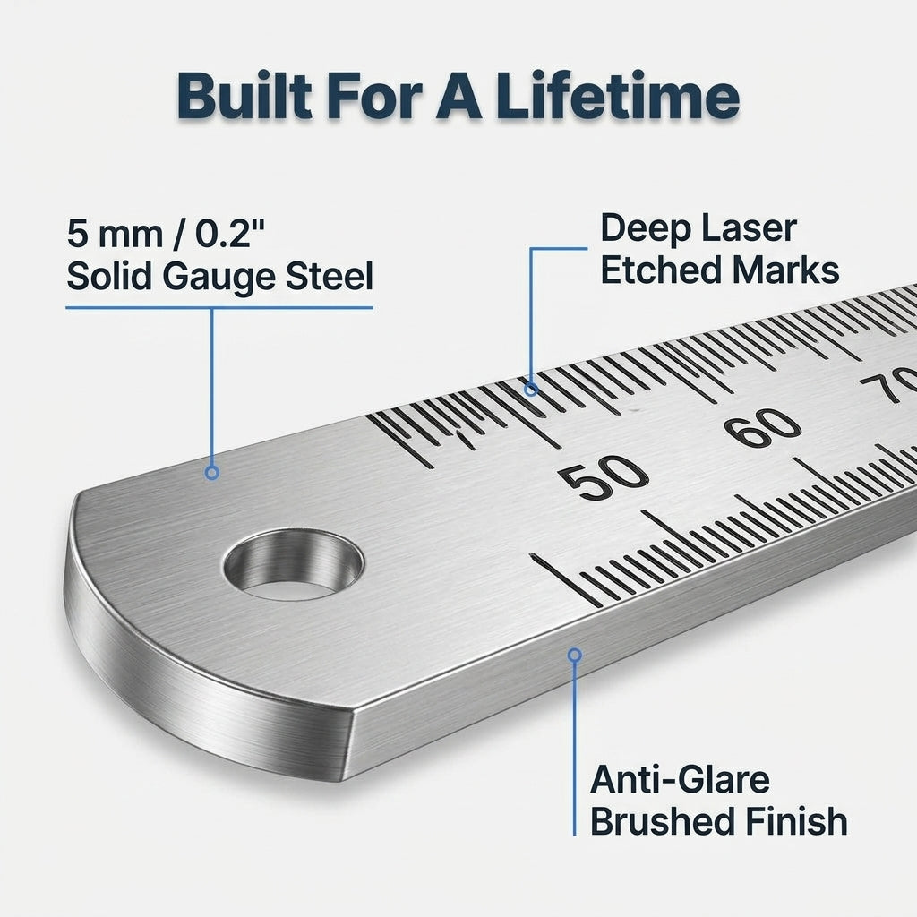 Heavy Duty Ruler™ – Engineered for Tough, Daily Use