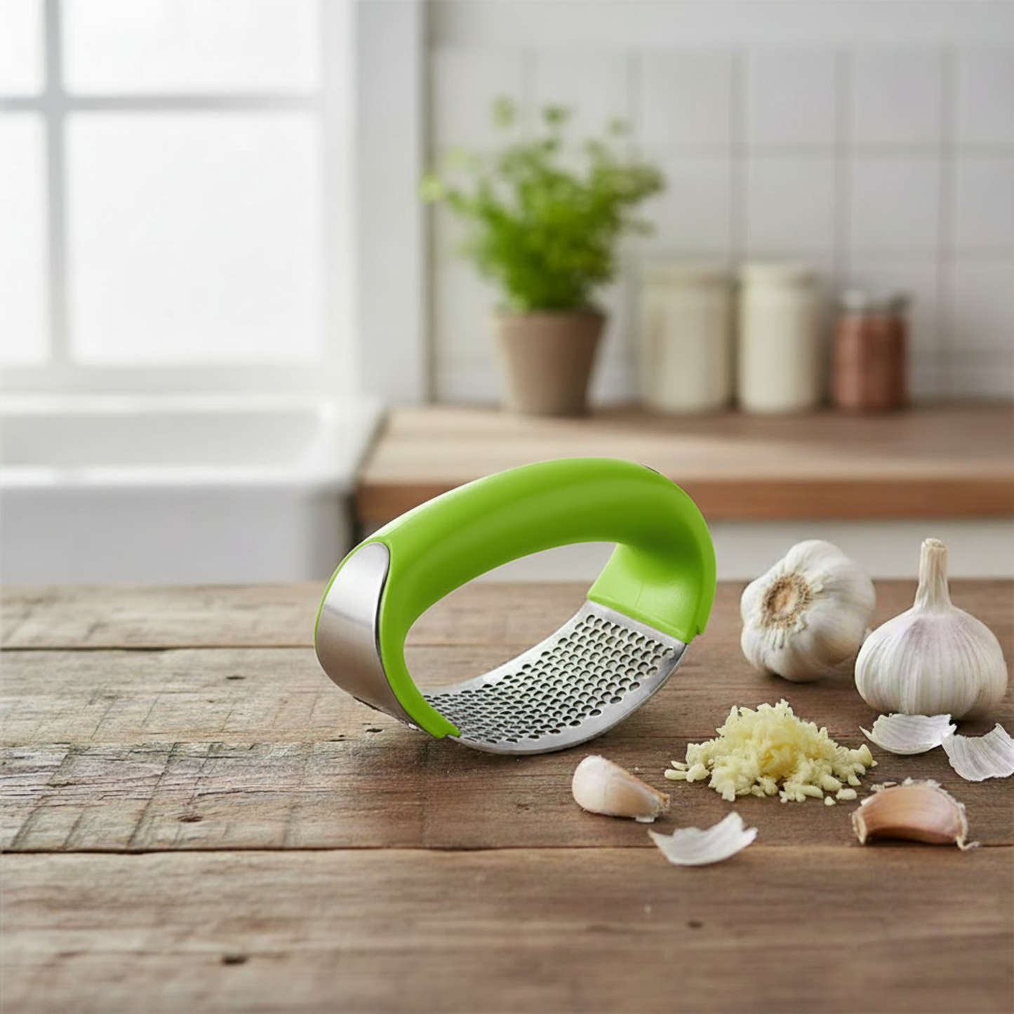 EasyCrush™ 6-Color Garlic Press – Quick, Clean & Comfortable