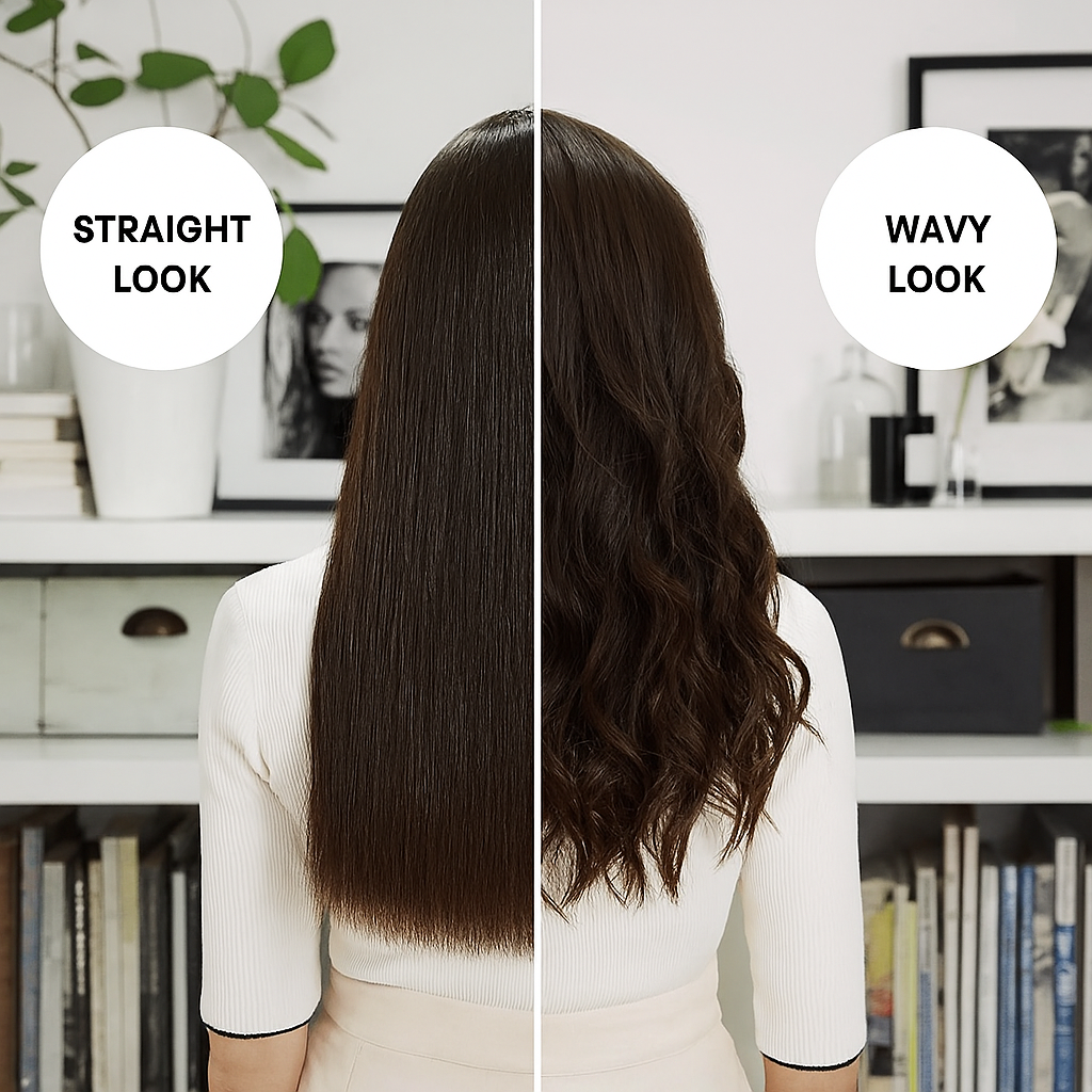 Portable smoothing brush – Tame your unruly strands. In seconds.