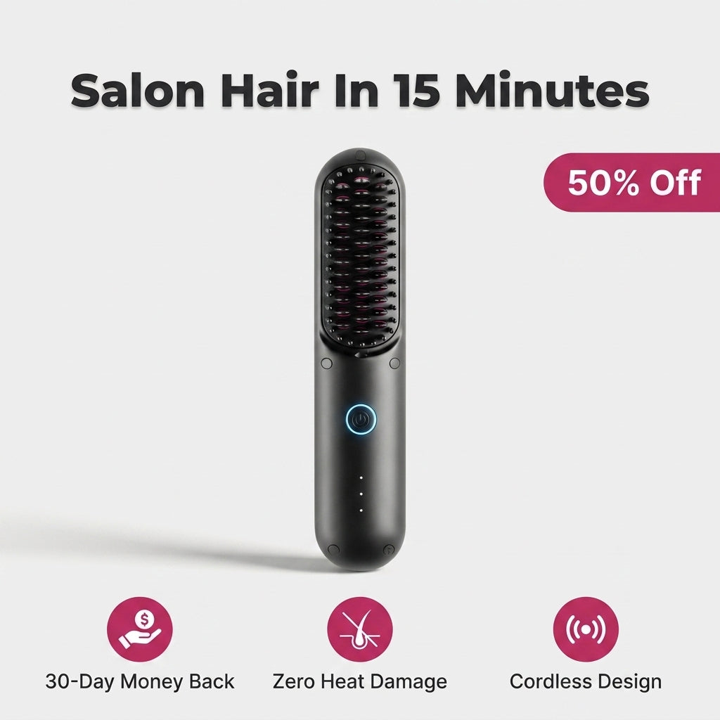 GlamBrush Pro™ – Hladké, uhlazené a upravené během minut