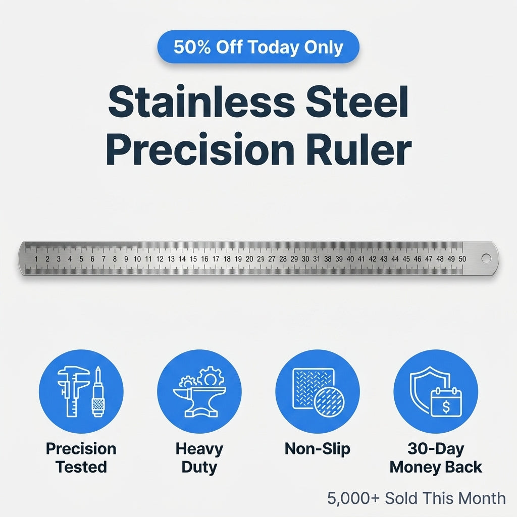 Heavy Duty Ruler™ – Engineered for Tough, Daily Use