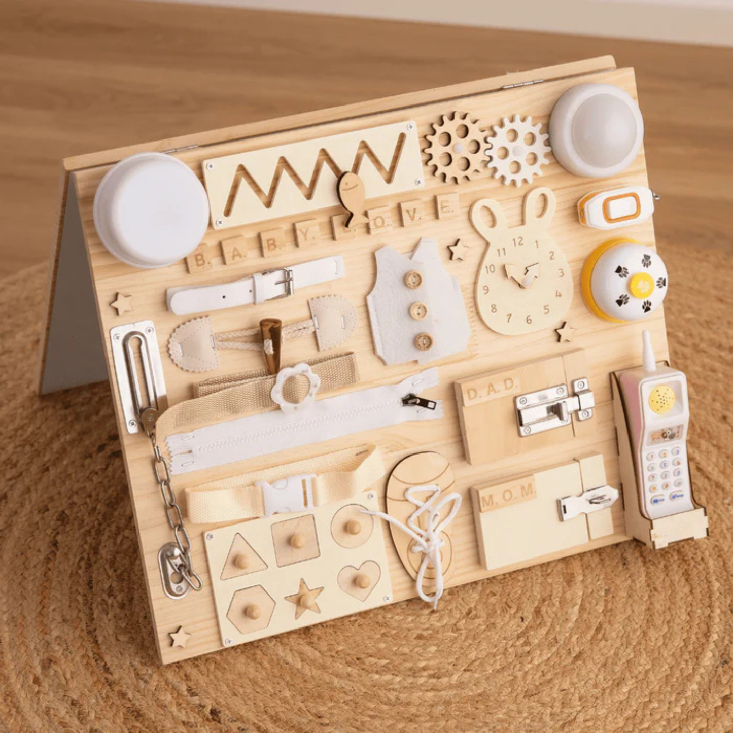 Sensory Happy Board™ – Montessori Druk Bord & Magnetisch Leerbord