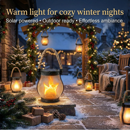 Valcero CozyGlow™ Solar Flammenlaterne