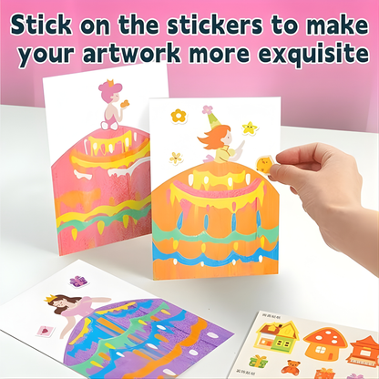 Magic Squeegee Verfset™ – Pel, Schraap & Ontdek Regenboogkunst