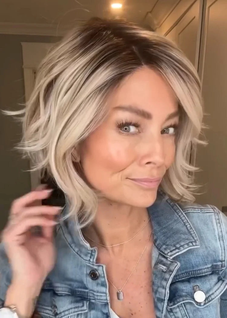 Valcero A-Line Bob with Waves Wig
