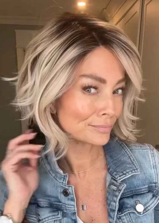 Valcero A-Line Bob with Waves Wig