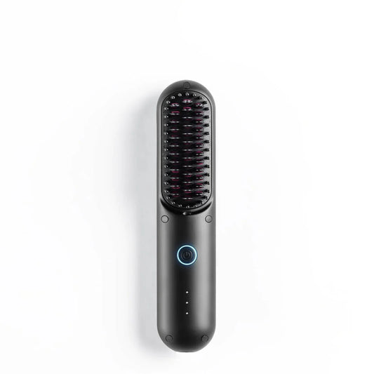 Portable smoothing brush – Tame your unruly strands. In seconds.
