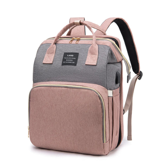 The All-in-One Diaper Bag & Portable Baby Bed
