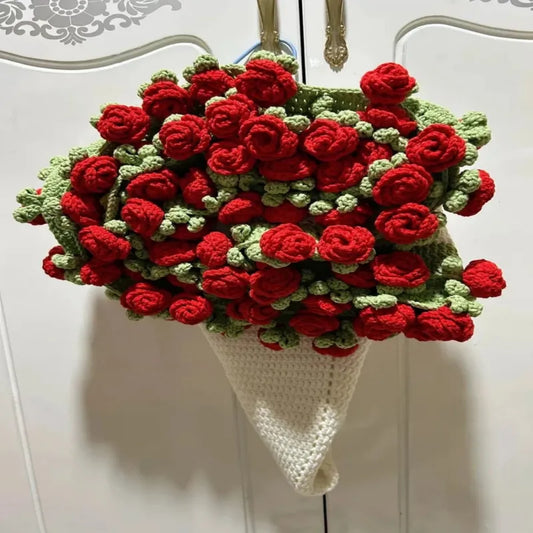 Couverture en fleurs au crochet artisanale