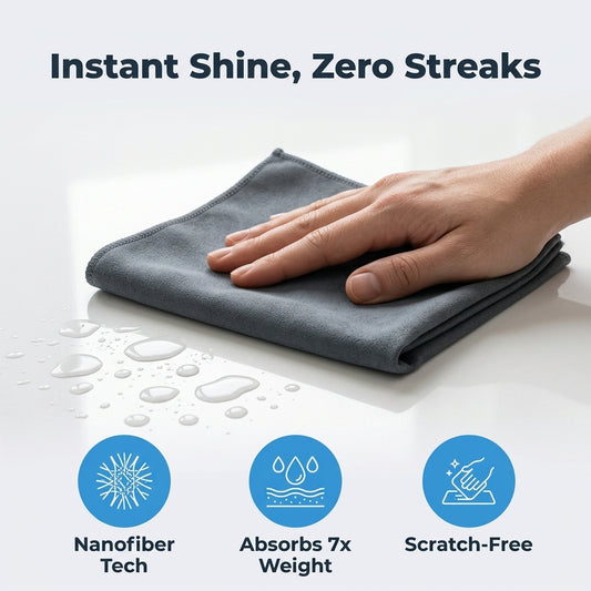 Chiffon Microfibre MagicSwipe™ Valcero pour Vitres