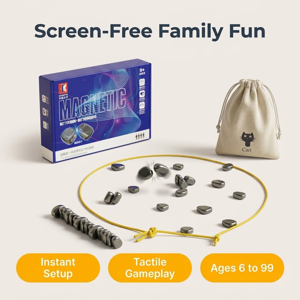 Family Magnetic Party Game - Engaging Strategy for Screen Free Family Fun