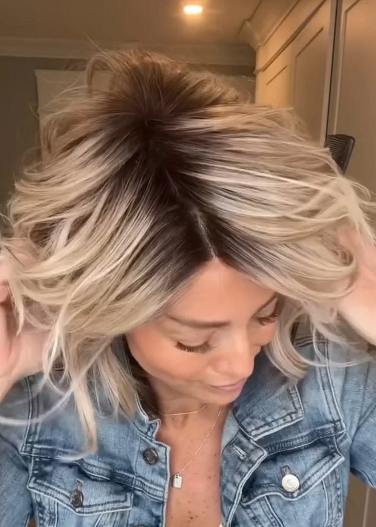 Valcero A-Line Bob with Waves Wig