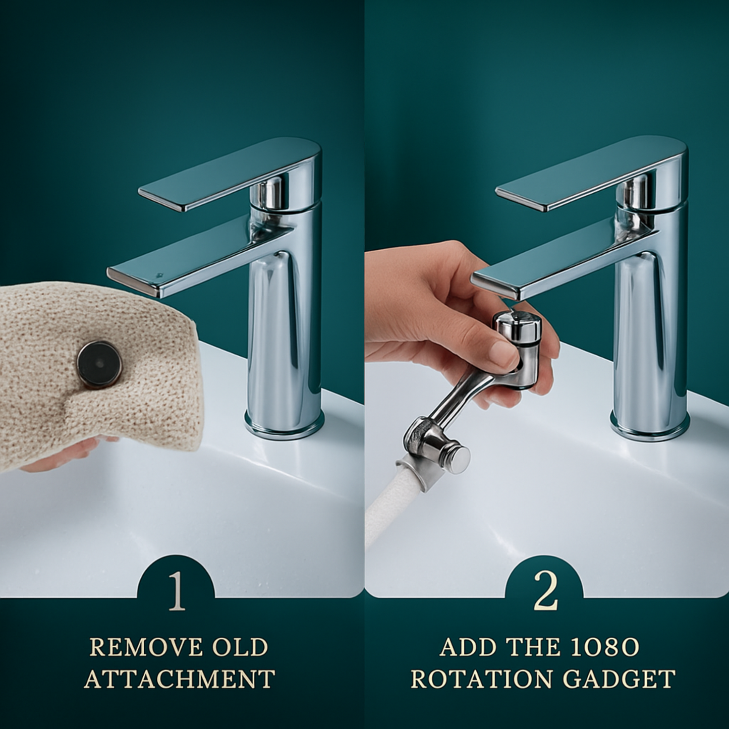 Επέκταση Βρύσης AquaFlex™ με Περιστροφή 1080°