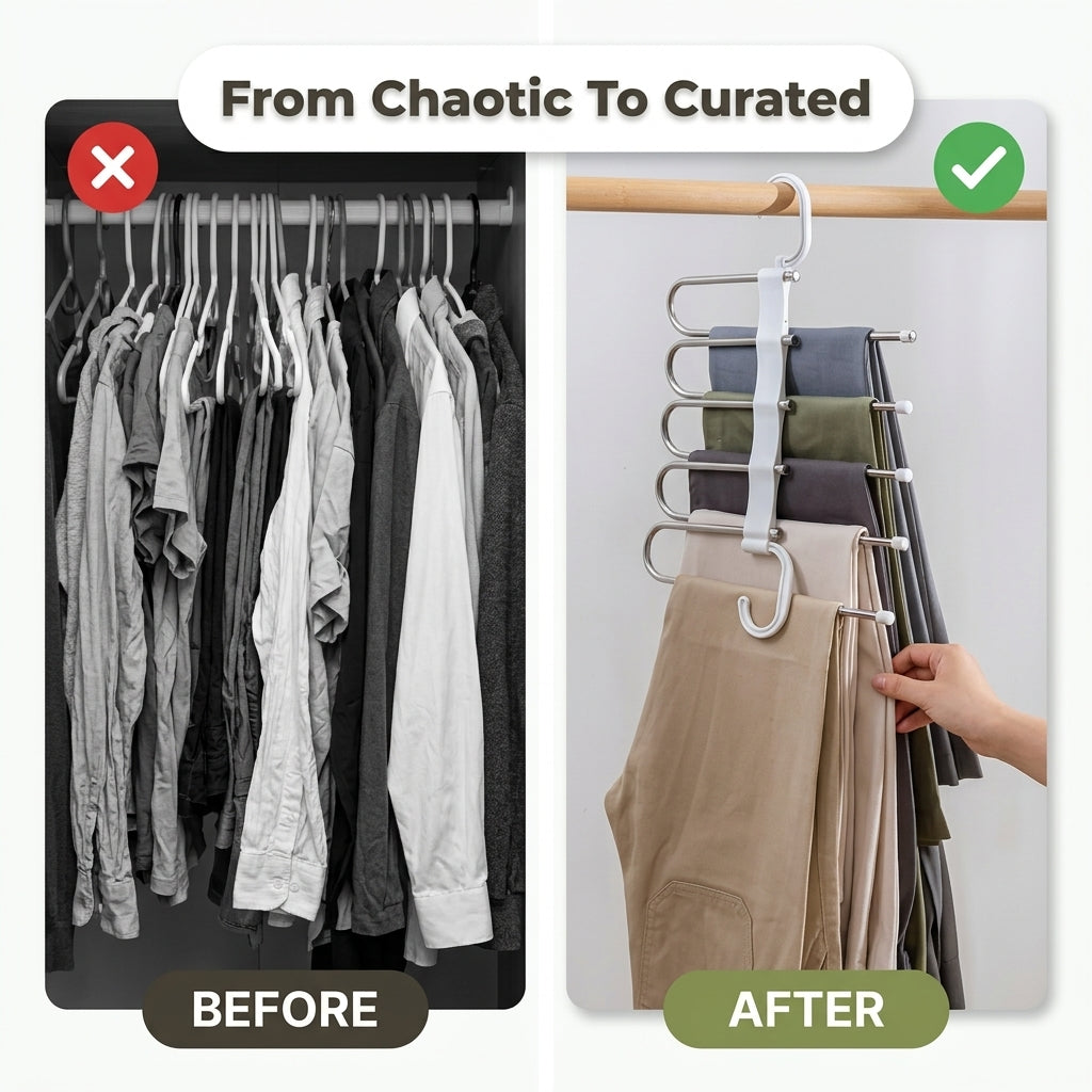 Porte-vêtements à plusieurs niveaux - Organisez votre garde-robe