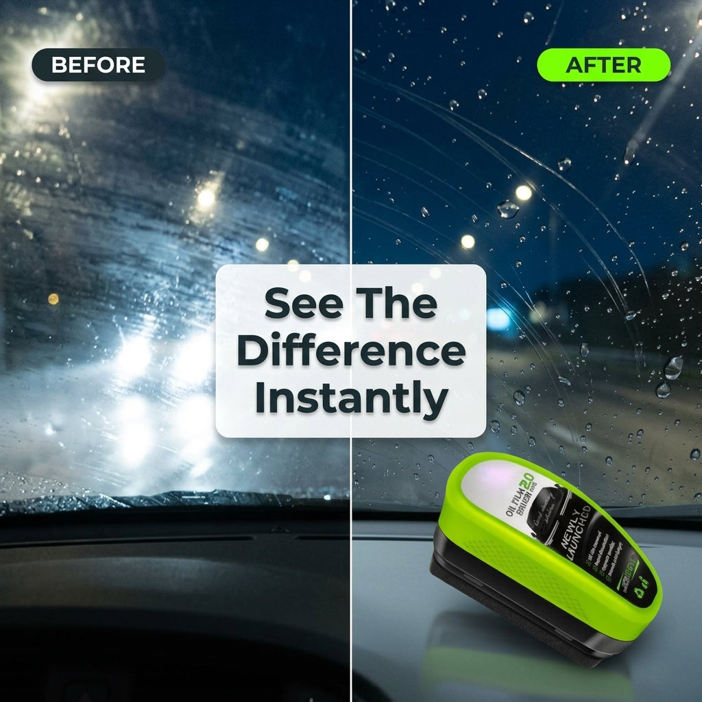 ClearDrive™ Hydrophobic Glass Protector – See the Road Clearly in Any Weather
