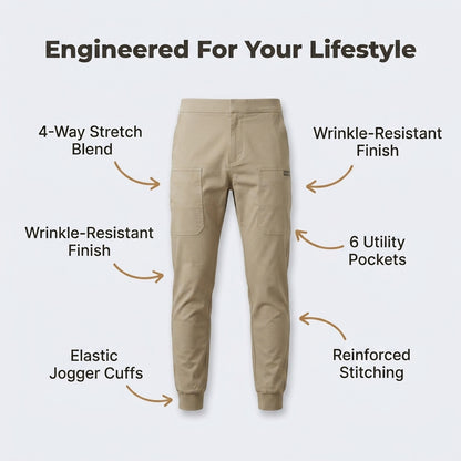 Premium Stretch Cargo Jeans – Komfort Möter Stil