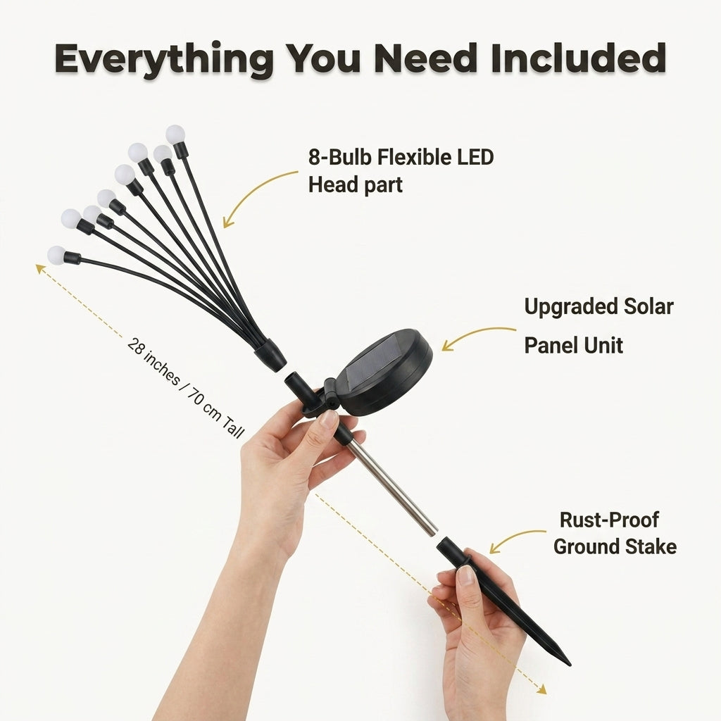 LumiFire™ Solar Firefly Garden Lights