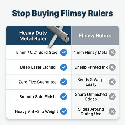 Heavy Duty Ruler™ – Engineered for Tough, Daily Use