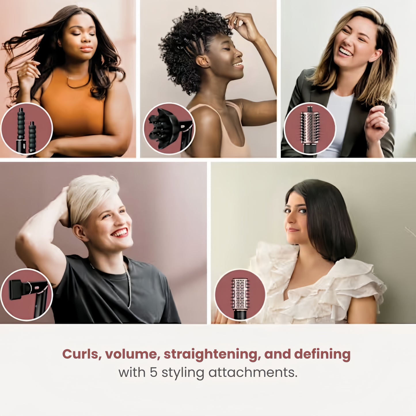 Valcero HairStyler™ - 5-in-1 Hair Dryer & Styling Tool