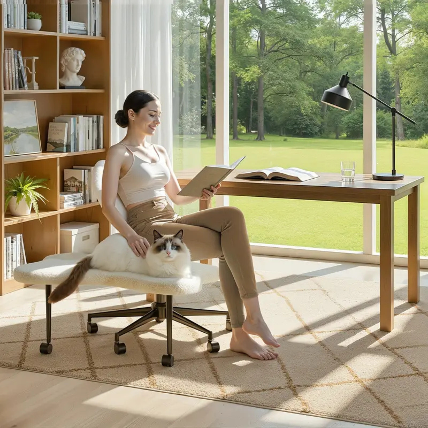 Valcero Cadeira de Escritório Confortável e Ergonómica