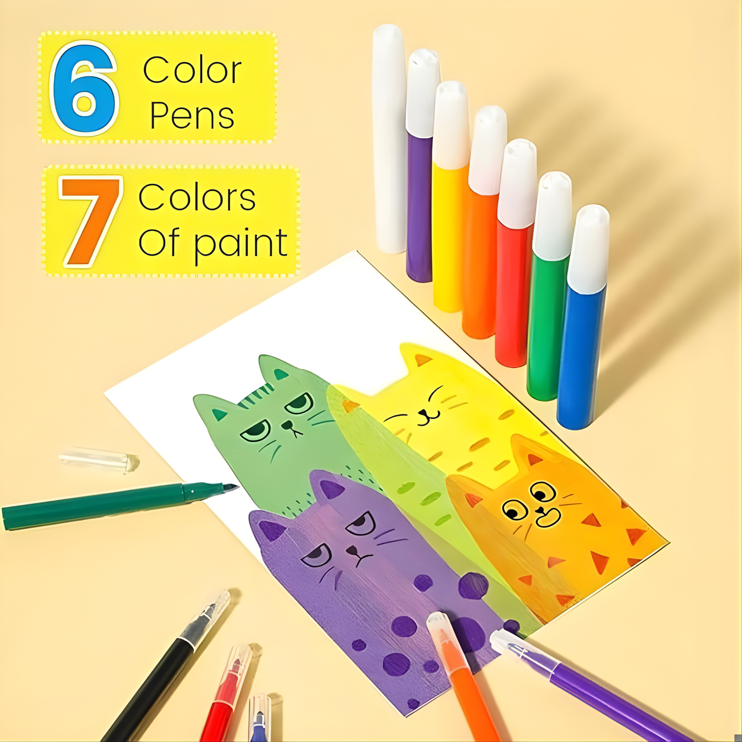 Magic Squeegee Verfset™ – Pel, Schraap & Ontdek Regenboogkunst