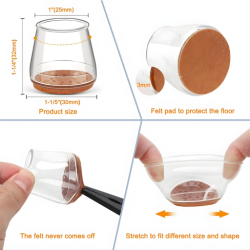 Easy Fit Leg Protectors ™ – Protect Your Floors, Enhance Your Furniture