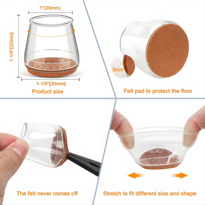 Easy Fit Leg Protectors ™ – Protect Your Floors, Enhance Your Furniture