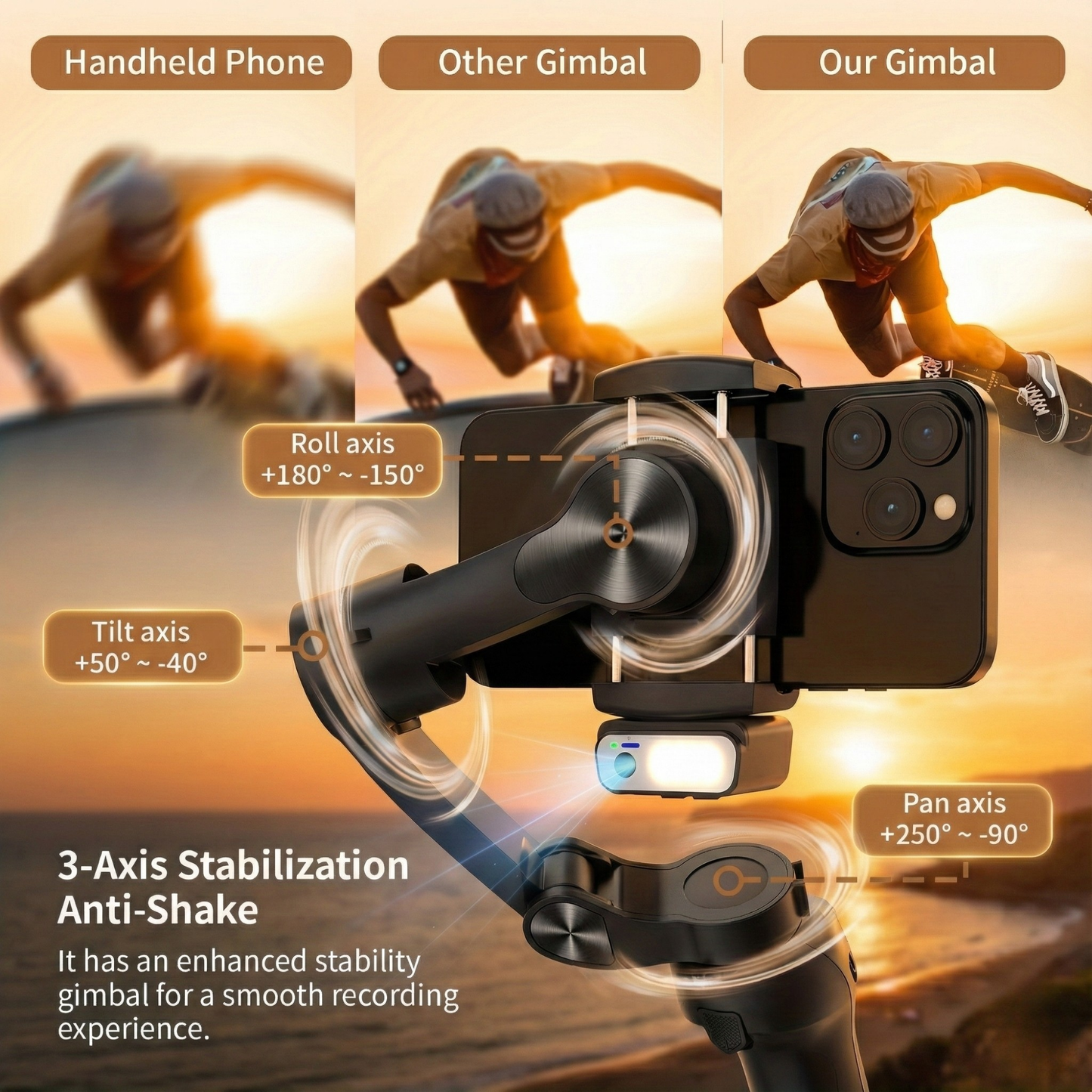 Glidr™ AI stabilizátor telefónu