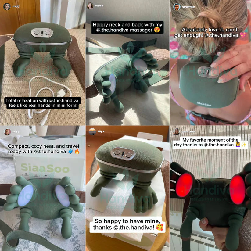 The Handiva™ – Massaggiatore reale per collo e spalle a mani