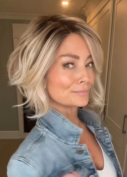 Valcero A-Line Bob with Waves Wig
