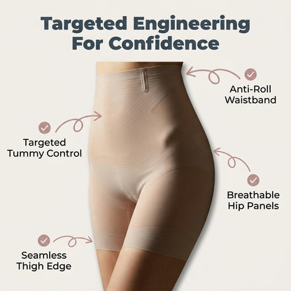 LuxeSculpt™ Seamless Tummy Control Shapewear Shorts