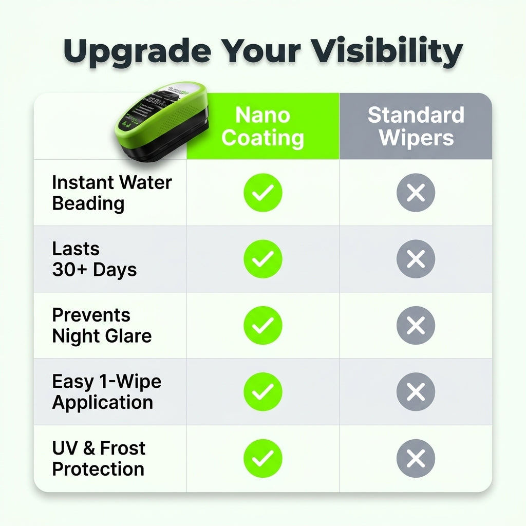 ClearDrive™ Hydrophobic Glass Protector – See the Road Clearly in Any Weather