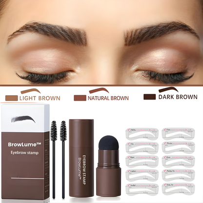 BrowLume™ Jednoduchá pečiatka na obočie + sada šablón pre dokonalé obočie
