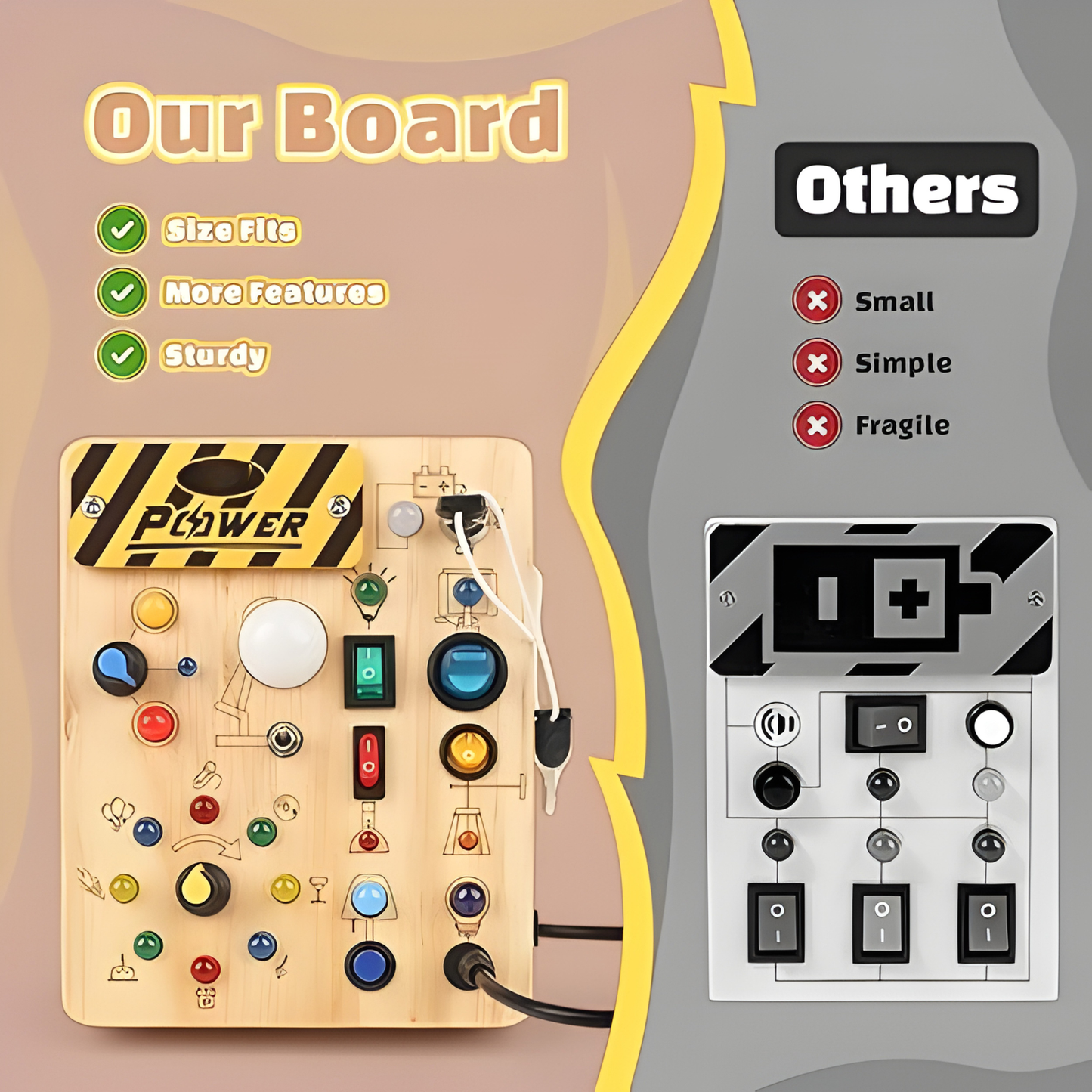 Valcero's Montessori Busy Board™