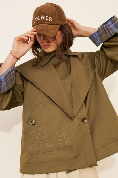 Jerry Crop Trench – Reversible Design for the Fearlessly Stylish ✨