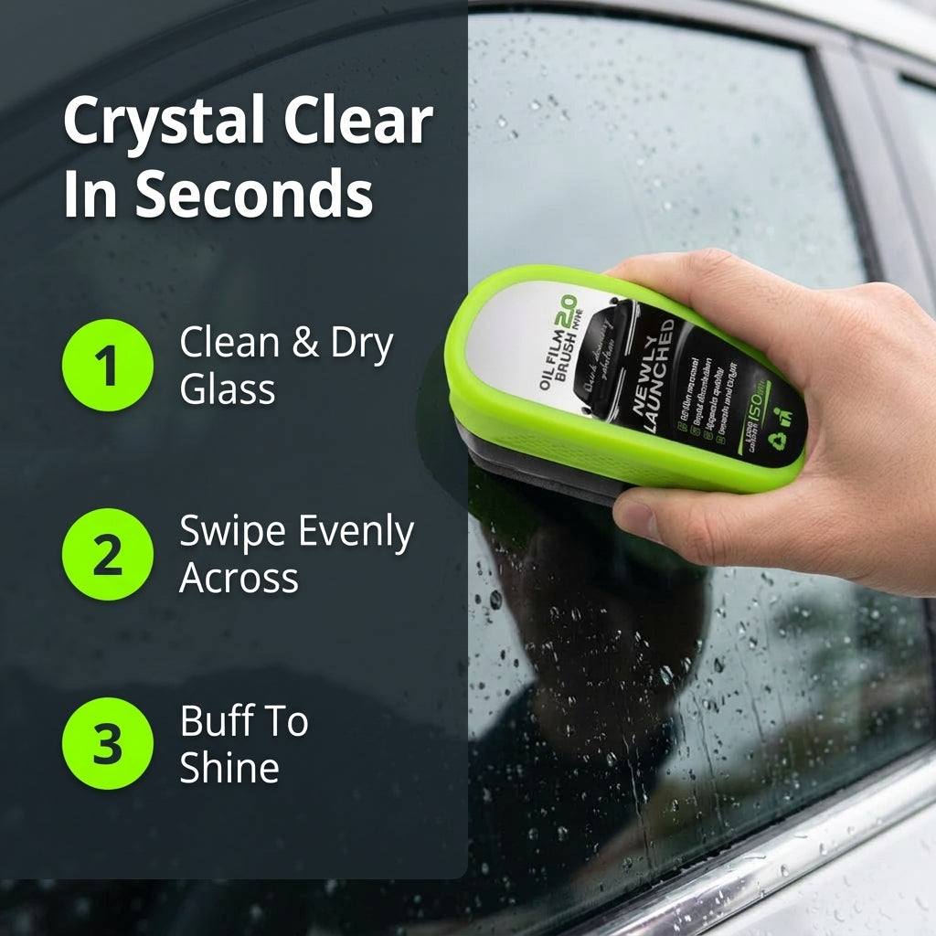 ClearDrive™ Hydrophobic Glass Protector – See the Road Clearly in Any Weather