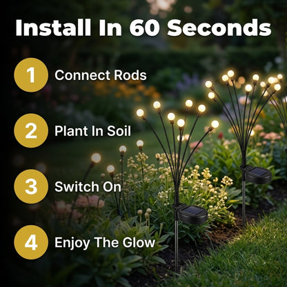 LumiFire™ Solar Firefly Garden Lights