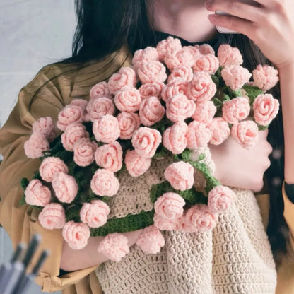 Couverture en fleurs au crochet artisanale