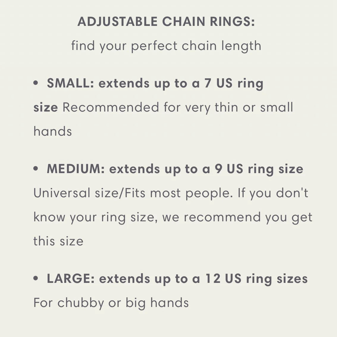 The Original Adjustable Chain Ring 💍