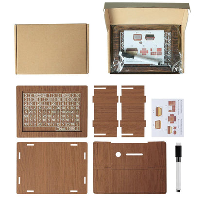 Wooden Savings Challenge Box – Turn Saving into a Fun Habit