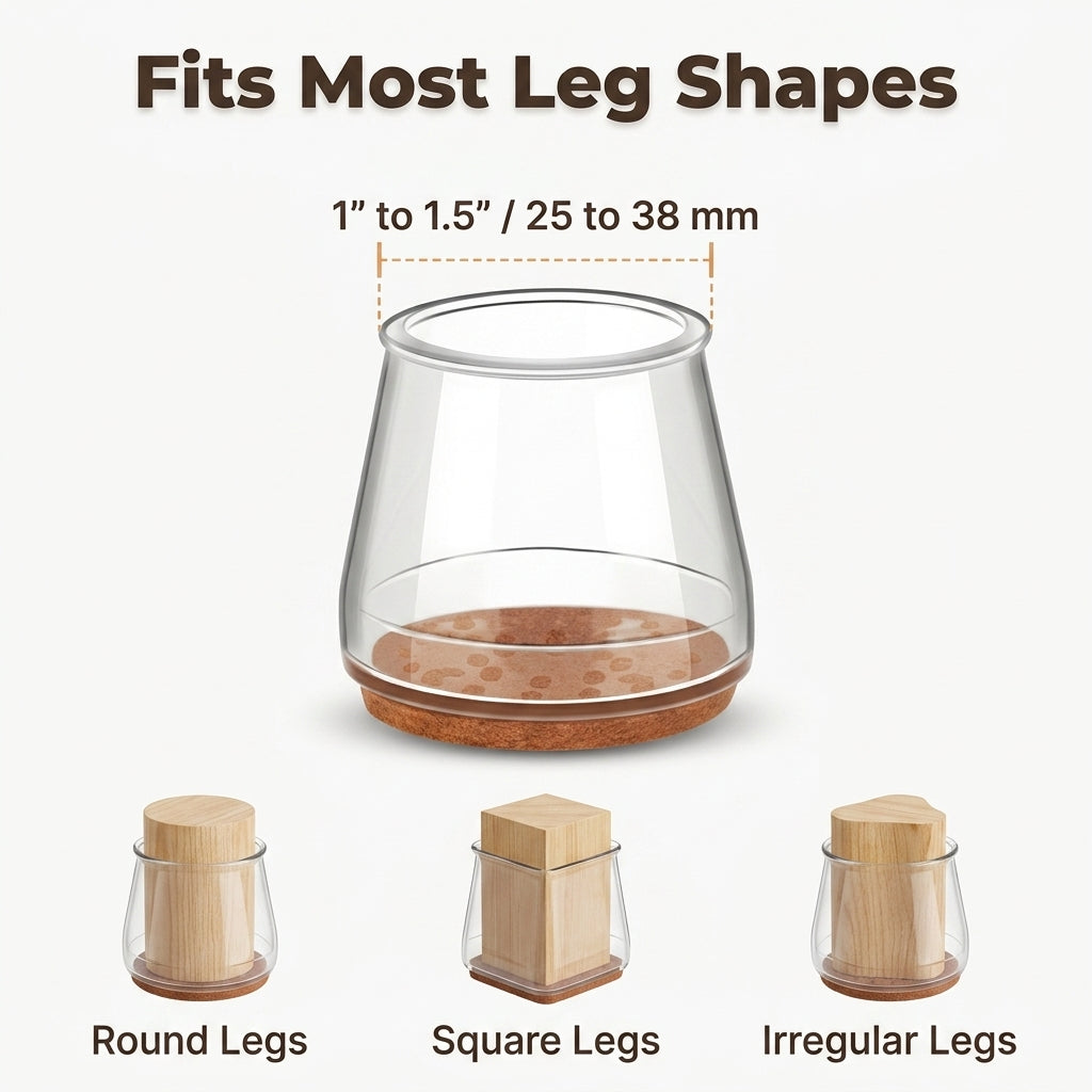 Easy Fit Leg Protectors ™ – Protect Your Floors, Enhance Your Furniture