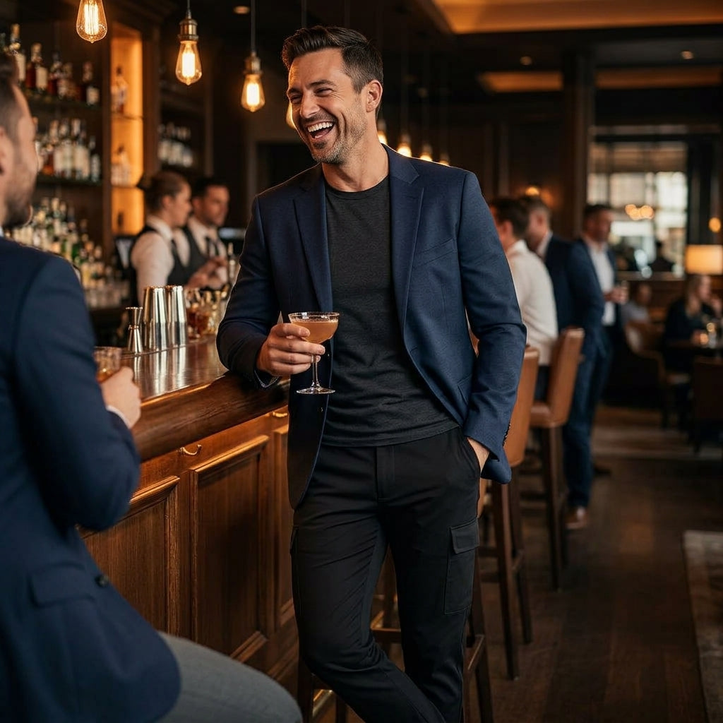Premium Stretch Cargo Jeans – Komfort Möter Stil