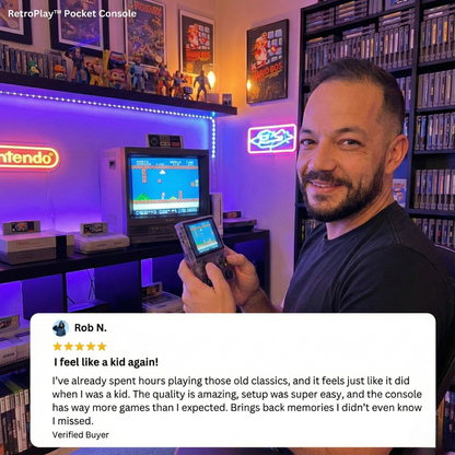 RetroPlay™ Zakconsole – 20.000+ Spellen van Pure Nostalgie